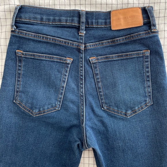 Everlane High Rise Skinny Jean in Mid Blue - Picture 3 of 6